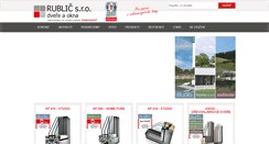Desktop Screenshot of dvere-okna-rublic.cz